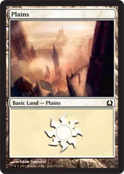 Plains (252) -Foil Medium Play MTG Return to Ravnica - Image 1