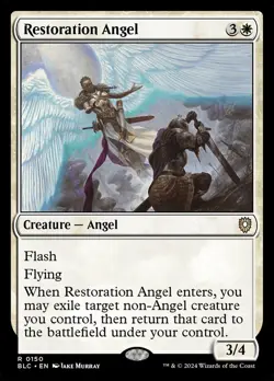 1x - Restoration Angel - CMR: Bloomburrow - NM MTG - Image 1