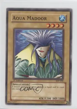 Aqua Madoor 1st Ed. YuGiOh Starter Deck Pegasus #SDP-008 2003 0b5 - Image 1