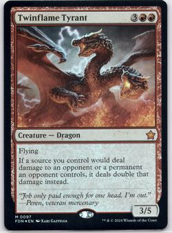 Twinflame Tyrant (Foil) [Foundations] (FDN) [MTG] Magic 097 - Image 1