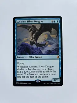 MTG Ancient Silver Dragon NM Regular Mythic Battle for Balder’s Gate 056 - Image 1