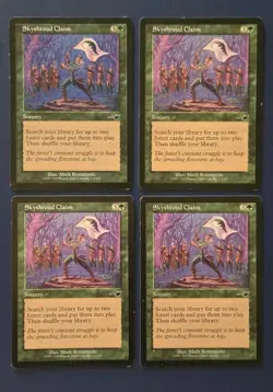 4X Skyshroud Claim - LP/MP - MTG Nemesis - Image 1