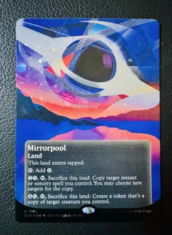 Mirrorpool Land Galaxy Foil Holo Mtg M 0162 Edge Of Eternity - Image 1