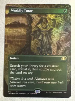 MTG / Worldly Tutor / DMR / #442 / FOIL (Borderless) / Rare / NM - Image 1