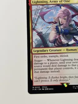 Lightning, Army Of One (Regular) Final Fantasy MTG 0233 - Image 4