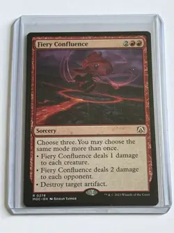 Fiery Confluence 278 MTG March of Machine Comm 2023 Mint - 9.0 + Non Foil Rare - Image 1