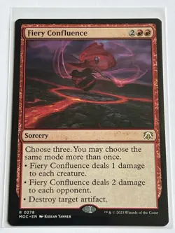 Fiery Confluence 278 MTG March of Machine Comm 2023 Mint - 9.0 + Non Foil Rare - Image 2