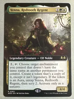 MTG / Yenna, Redtooth Regent / WOE / #0365 / Regular (Extended Art) / Rare / NM - Image 1