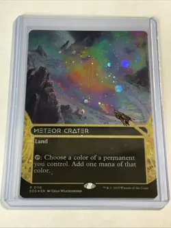 MTG Edge Of Eternities Meteor Crater Borderless (Galaxy Foil) - Image 1