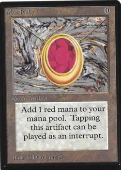 Magic the Gathering MOX RUBY Beta MTG - Image 4