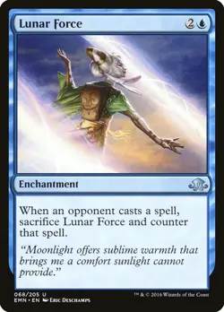 1x - Lunar Force - Eldritch Moon - UC NM MTG - Image 1