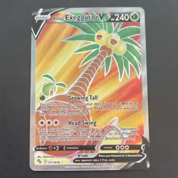 Alolan Exeggutor V 071/078 Full Art Pokemon GO Card Ultra Rare - Image 1