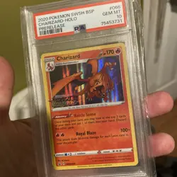 CGC 10 Pristine Pokemon Charizard SWSH066 Black Star Promos *Almost Perfect - Image 2