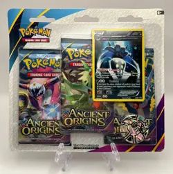 (402964) Pokemon XY Ancient Origins Booster 3-Pack Blister - Factory Sealed - Image 1