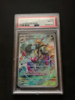 2023 Pokemon PAL EN PALDEA EVOLVED #223 GRAFAIAI ILLUSTRATION RARE PSA 8 - Image 1