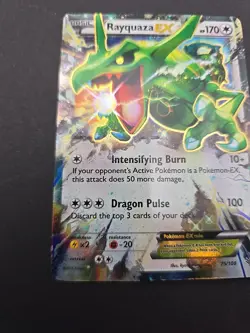 Pokemon Rayquaza EX 75/108 Ultra Rare Holo Roaring Skies 2015 NM - Image 4