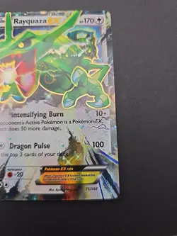 Pokemon Rayquaza EX 75/108 Ultra Rare Holo Roaring Skies 2015 NM - Image 5