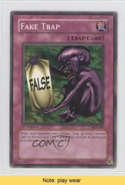 Fake Trap 1st Ed. YuGiOh Starter Deck Joey #SDJ-049 2003 READ 1a1 - Image 1