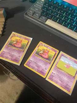 Fossil Slowpoke and Slowbro Lot of Pokemon Cards - Image 1