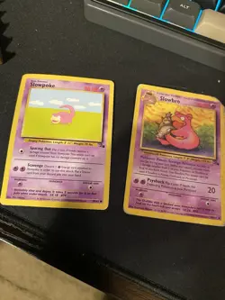Fossil Slowpoke and Slowbro Lot of Pokemon Cards - Image 2