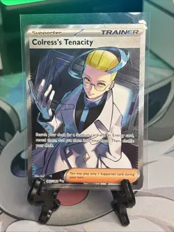 Pokemon Colress’s Tenacity Full Art Supporter 087/064 Shrouded Fable Ultra Rare - Image 1