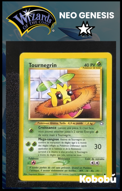 Carte Pokemon Tournegrin 78/111 Unlimited Ed 2 Neo Genesis Wizards 7 - Image 1
