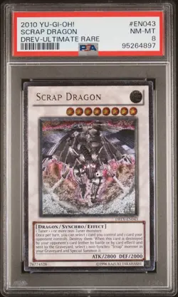 Scrap Dragon Ultimate Rare PSA 8 NM-Mint Duelist Revolution DREV-EN043 Yugioh - Image 1