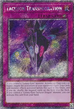 Yugioh Tachyon Transmigration - 1st Edition Platinum Secret Rare NM - Free Holo - Image 1