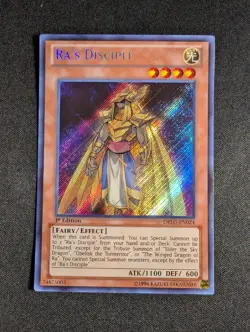 Yugioh - Ra's Disciple DRLG-EN024 1st Edition Secret Rare NM - Image 1