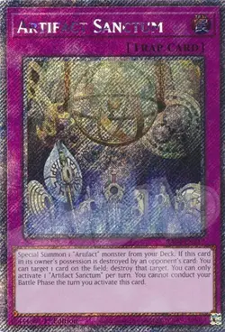 Yugioh - Artifact Sanctum - 1st Edition Platinum Secret Rare NM - Free Holo - Image 1