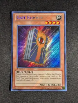 Yugioh - Gate Blocker DRLG-EN034 1st Edition Secret Rare NM - Image 1