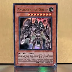 YuGiOh • Ancient Gear Golem • TLM-EN006 • Holo Ultra Rare • LP - Image 1