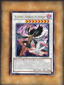 Yugioh Blackwing - Silverwind the Ascendant DP11-EN015 Rare 1st Ed LP - Image 1