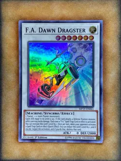 Yugioh F.A. Dawn Dragster MP19-EN061 Super Rare 1st Ed NM - Image 1