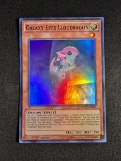Yugioh - Galaxy-Eyes Cloudragon WSUP-EN009 1st Edition Super Rare NM - Image 1