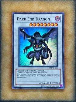 Yugioh Dark End Dragon RYMP-EN066 Super Rare NM - Image 1
