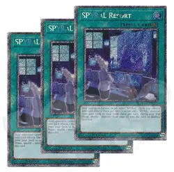 Yugioh - Spyral Resort x 3 - 1st Edition Platinum Secret Rare NM - Free Holo - Image 1