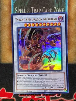 Yugioh Tyrant Red Dragon Archfiend DPDG-EN030 Ultra Rare 1st Ed NM - Image 1