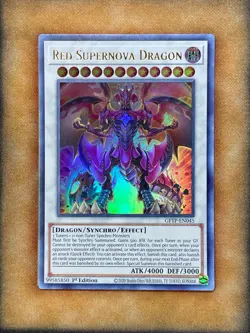 Yugioh Red Supernova Dragon GFTP-EN045 Ultra Rare 1st Ed NM - Image 1