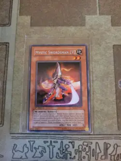 YUGIOH MYSTIC SWORDSMAN LV2 SOD-EN011 RARE 1ST ED LP - Image 1