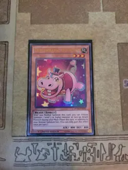 YUGIOH PERFORMAPAL HIP HIPPO DUEA-ENDE1 SUPER LIMITED ED NM - Image 1