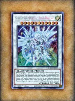 Yugioh Shooting Majestic Star Dragon DAMA-EN039 Secret Rare 1st Ed NM - Image 1