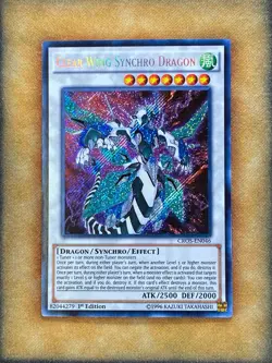 Yugioh Clear Wing Synchro Dragon CROS-EN046 Secret Rare 1st Ed NM - Image 1