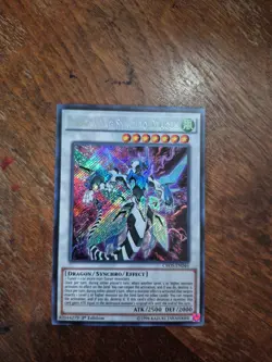 Yugioh Clear Wing Synchro Dragon CROS-EN046 Secret Rare 1st Ed NM - Image 1