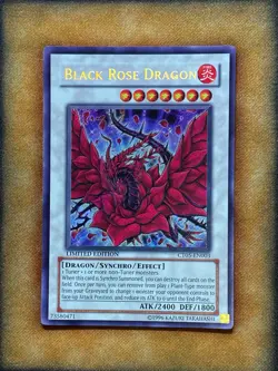 Yugioh Black Rose Dragon CT05-EN003 Secret Rare Limited Edition NM - Image 1