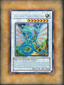 Yugioh Ancient Fairy Dragon CT06-EN002 Secret Rare Limited Edition NM - Image 1