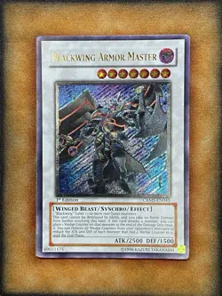 Yugioh Blackwing Armor Master CRMS-EN041 Ultimate Rare 1st Ed NM - Image 1