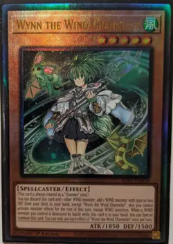 YuGiOh Wynn the Wind Channeler Ultimate Rare 1st Edition RA01-EN018 - Image 1