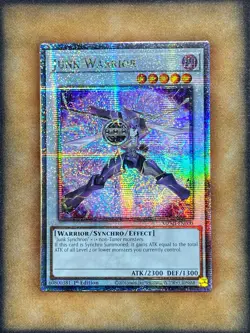 Yugioh Junk Warrior MZMI-EN000 Quarter Century Secret Rare 1st Ed NM - Image 1