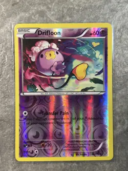 Drifloon 46/114 Pokemon TCG XY - Steam Siege Reverse Holo Card (Near Mint) N1 - Image 1
